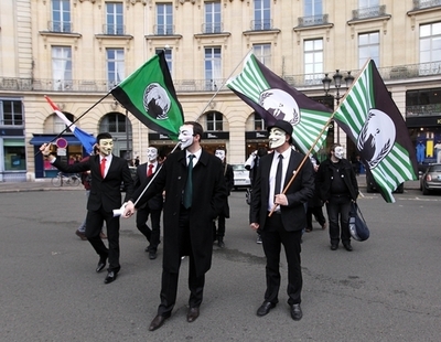 アノニマス、ロゴとスローガンを商標申請した仏Tシャツ会社を攻撃