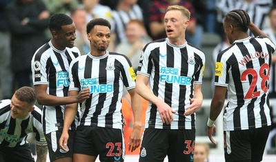 ニューカッスル6発大勝、敗れたトッテナムは4位入り厳しく