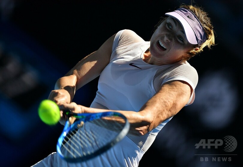 シャラポワが初戦突破、薬物違反明け初の全豪白星に興奮