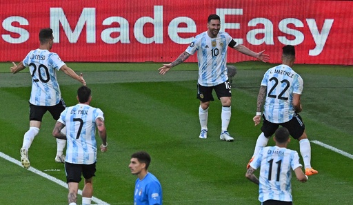 アルゼンチンがフィナリッシマV メッシ躍動でイタリア下す 写真