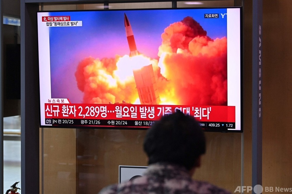 北朝鮮、日本海に向けて飛翔体発射 韓国軍発表