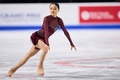 23-24フィギュアスケートグランプリ（GP）シリーズ第2戦、スケートカナダ、女子シングル・ショートプログラム（SP）。演技に臨む金彩然（2023年10月27日撮影）。(c)Geoff Robins / AFP