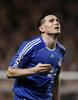 延長前半8分にPKを決めて空を見上げるチェルシーのフランク・ランパード（%%Frank Lampard%%）。（2008年4月30日撮影）(c)AFP/ADRIAN DENNIS