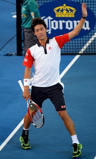 2014年初戦で快勝した錦織、ブリスベーン国際8強