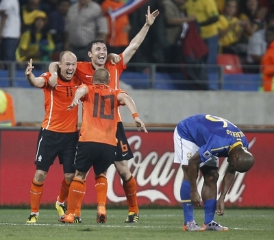 オランダ準決勝進出、ブラジルに逆転勝ち W杯