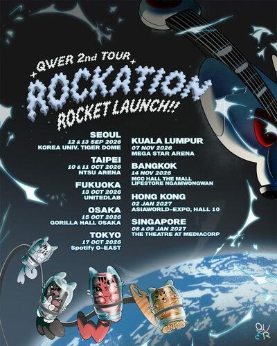 QWER、アジア9都市ツアー「ROCKET LAUNCH!!」開催へ