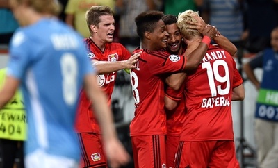 レバークーゼン、見事な逆転で本戦出場 欧州CLプレーオフ