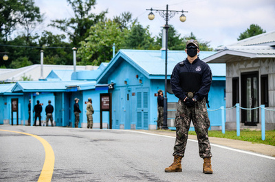 南北境界線付近で韓国兵が誤射