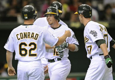 アスレチックス 阪神タイガースに快勝