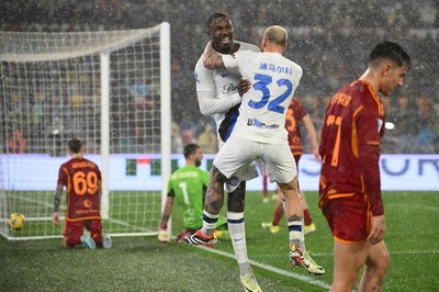 インテルがローマに逆転勝ち 2位ユーベと勝ち点7差に