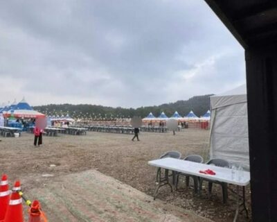 「これが世界ラーメン祭？」酷評殺到…韓国・空き地開催・お湯出ず・1000円でカップ麺だけ