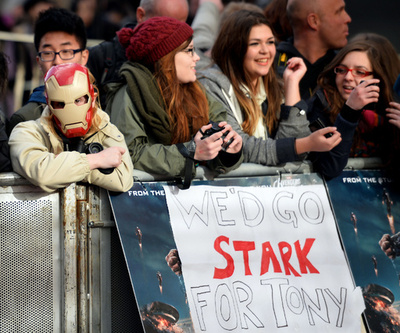 映画『アイアンマン3』、ロンドンでプレミア上映会