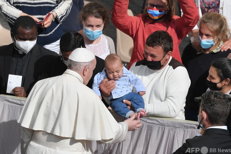 ローマ教皇、半年ぶりに対面で一般謁見 喜び語る