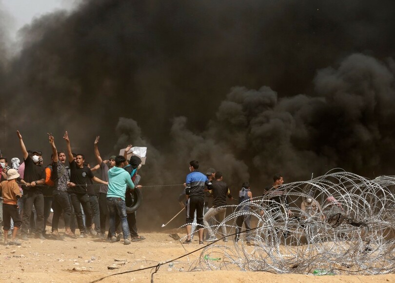 パレスチナ・ガザで3週連続のデモ、イスラエル軍との衝突続く