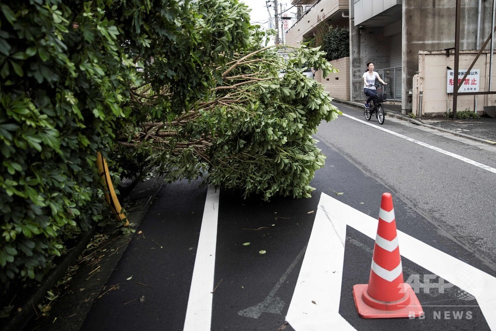台風15号、関東に上陸 東京都で1人死亡 台風15号、関東に上陸 東京都で1人死亡
