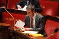 フランスのオリビエ・ベラン保健相。パリにある国民議会で（2020年4月29日撮影）。(c)Ludovic MARIN / POOL / AFP