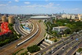 北京南駅を出発する復興号（2018年7月1日撮影）。(c)CNS/丁万斌