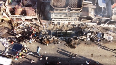 ハイチでタンク車爆発、60人超死亡