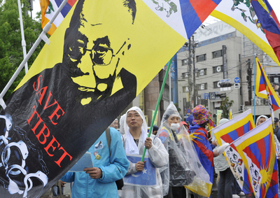 中国国家主席訪問への抗議集会、奈良