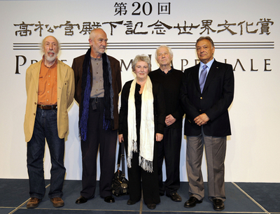 第20回高松宮殿下記念世界文化賞　受賞者が記者会見に登場