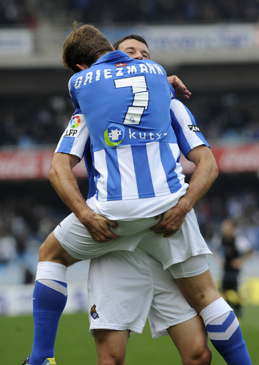 レアル・ソシエダがマラガに勝利、12戦負けなし