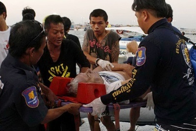 タイのパタヤ沖で観光フェリーが沈没、6人死亡