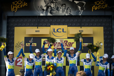 オリカ・グリーンエッジがチームTT制す、ゲランスが総合首位に ツール・ド・フランス