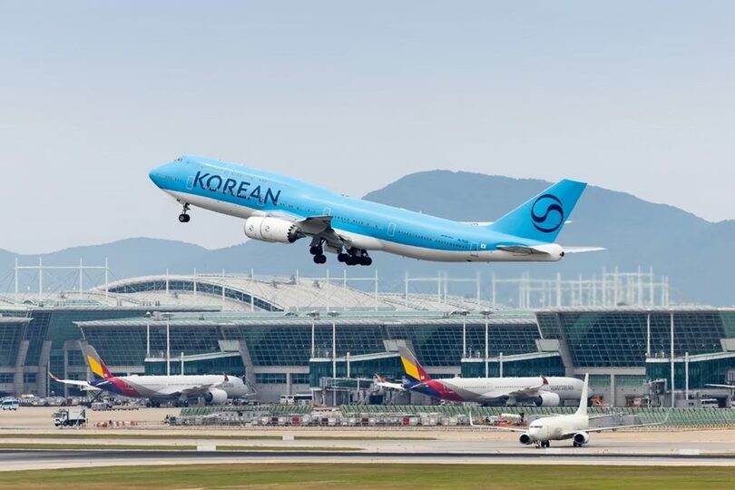 大韓航空のB747-8i型機(c)news1