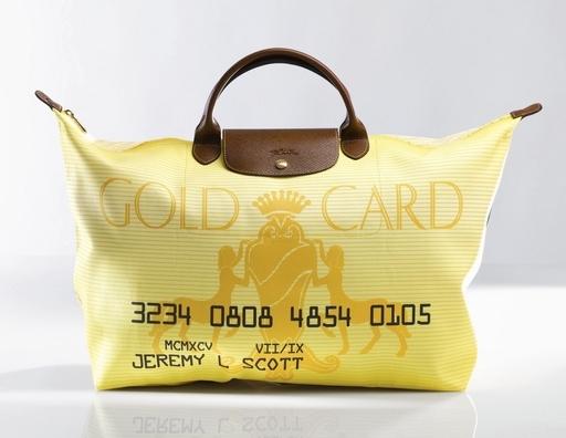 ゴールドカードがバッグに変身、ロンシャンとジェレミー・スコットの ...