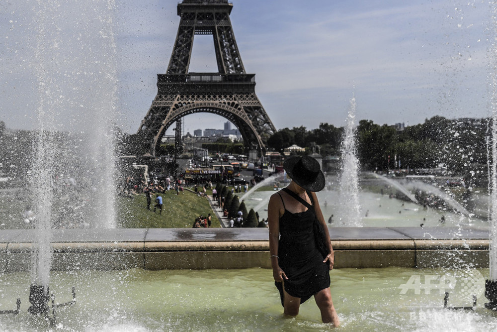 仏パリ、今週にも最高気温を更新か 欧州北部に熱波 写真7枚 国際ニュース:AFPBB News