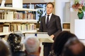 オランダ・ハーグの国立公文書館で、同国の奴隷制への関与について演説するマルク・ルッテ首相（2022年12月19日撮影）。(c)Robin van Lonkhuijsen / ANP / AFP