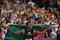 パリ五輪、陸上男子400メートル決勝。銅メダルを獲得したザンビアのムザラ・サムコンガ（2024年8月7日撮影）。(c)Andrej ISAKOVIC / AFP