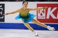 23-24フィギュアスケートグランプリ（GP）シリーズ第2戦、スケートカナダ、女子シングル・ショートプログラム（SP）。演技に臨む渡辺倫果（2023年10月27日撮影）。(c)Geoff Robins / AFP
