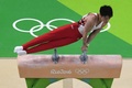 リオデジャネイロ五輪、体操男子予選。あん馬の演技に臨む内村航平（2016年8月6日撮影）。(c)AFP/Antonin THUILLIER