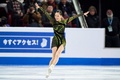 フィギュアスケート世界選手権、女子シングル・ショートプログラム（SP）。演技に臨む吉田陽菜（2024年3月20日撮影）。(c)Geoff Robins / AFP