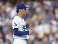 24MLB、ロサンゼルス・ドジャース対コロラド・ロッキーズ。先発登板するロサンゼルス・ドジャースの山本由伸（2024年6月1日撮影）。(c)Harry How/Getty Images/AFP