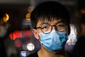 香港の民主派活動家の黄之鋒氏（2020年5月22日撮影）。(c)Anthony WALLACE / AFP