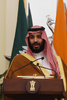 サウジアラビアのムハンマド・ビン・サルマン皇太子（2019年2月20日撮影、資料写真）。(c)Money SHARMA / AFP