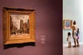 安全な地下の展示室で行われている企画展。イスラエル・テルアビブ美術館で（2024年8月13日撮影）。(c)Oren ZIV / AFP