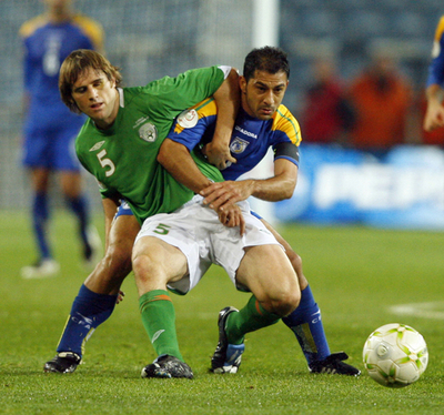 ＜サッカー 欧州選手権2008・予選＞アイルランド キプロスと引き分けグループ3位以下が確定