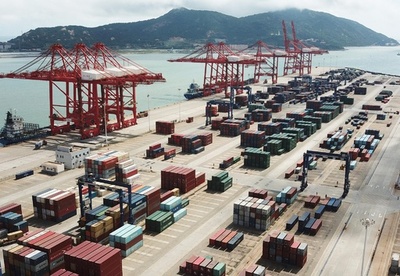 中国の輸出入額8.6%増 今年1～7月