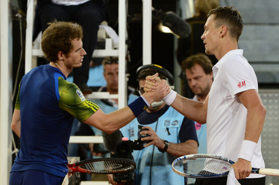 マレーも敗退、ベルディハが準決勝へ マドリード・オープン