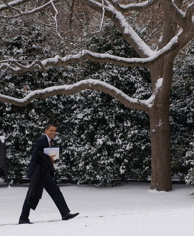 「ワシントンはシカゴを見習うべき」、オバマ大統領 寒さで娘さんの学校が休校