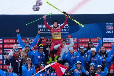 ハーザーが大回転V 前回覇者オデルマットは4位 アルペンスキー世界選手権