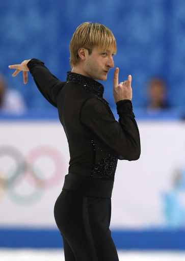 フィギュア団体戦・男子FSで首位のプルシェンコ、ソチ五輪