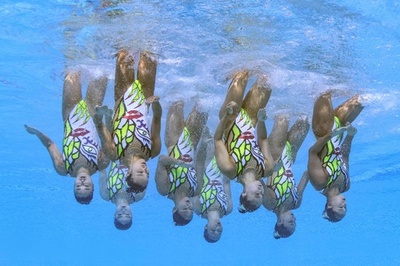 日本がチームTRで銀メダル 世界水泳AS