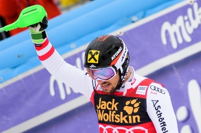 ヒルシャーが回転でも種目別優勝、アルペンスキーW杯