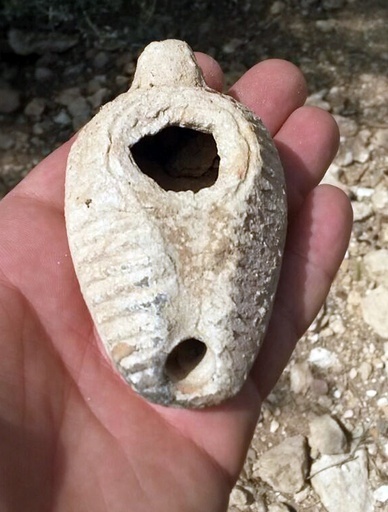 野生のヤマアラシ、1400年前のランプを発掘 イスラエル