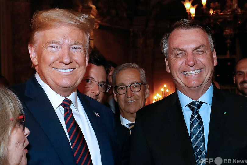トランプ氏、極右ボルソナロ氏を応援 ブラジル大統領選
