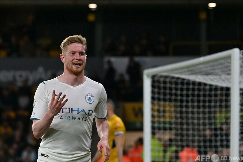 マンC大勝で連覇へ前進 「完璧以上」のデ・ブルイネが圧巻4発